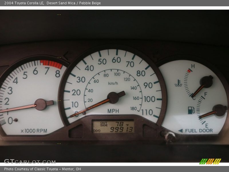 Desert Sand Mica / Pebble Beige 2004 Toyota Corolla LE