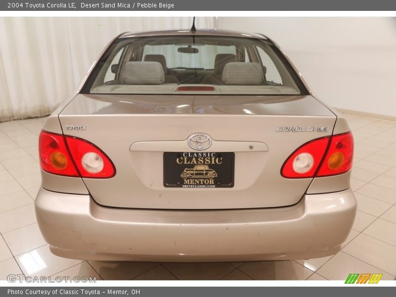 Desert Sand Mica / Pebble Beige 2004 Toyota Corolla LE