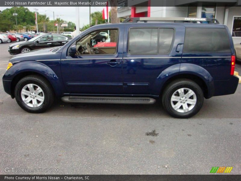 Majestic Blue Metallic / Desert 2006 Nissan Pathfinder LE