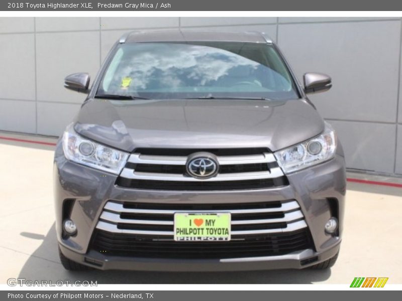 Predawn Gray Mica / Ash 2018 Toyota Highlander XLE