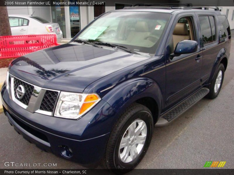 Majestic Blue Metallic / Desert 2006 Nissan Pathfinder LE