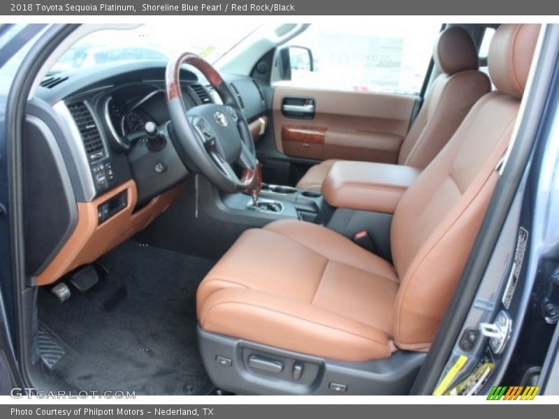  2018 Sequoia Platinum Red Rock/Black Interior