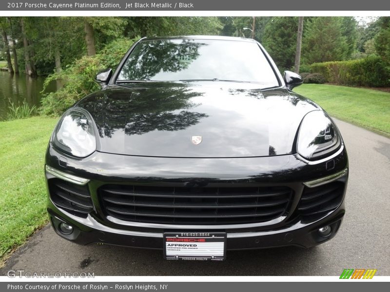 Jet Black Metallic / Black 2017 Porsche Cayenne Platinum Edition