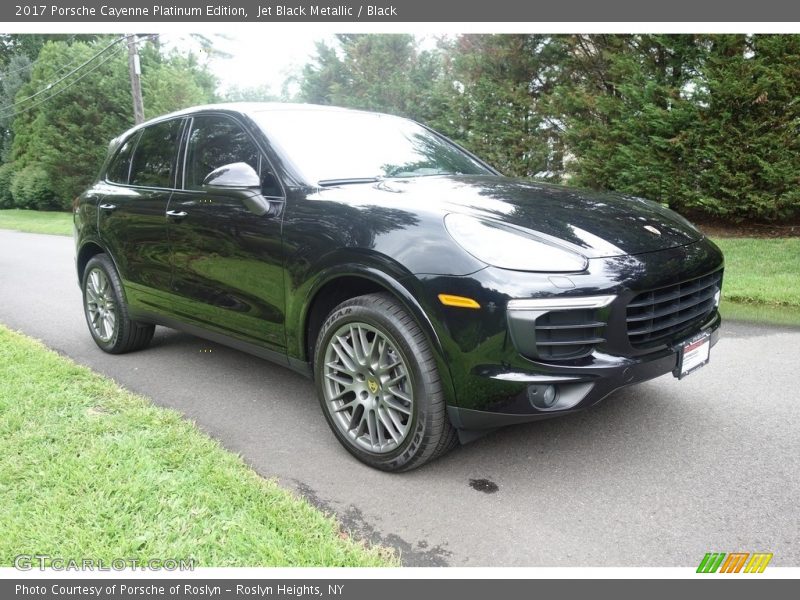Jet Black Metallic / Black 2017 Porsche Cayenne Platinum Edition