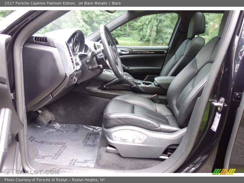  2017 Cayenne Platinum Edition Black Interior