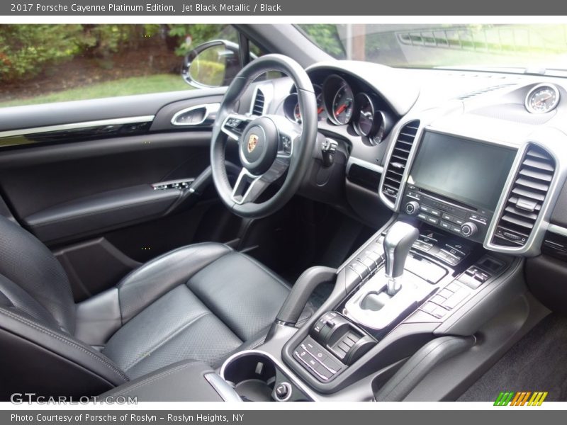 Jet Black Metallic / Black 2017 Porsche Cayenne Platinum Edition