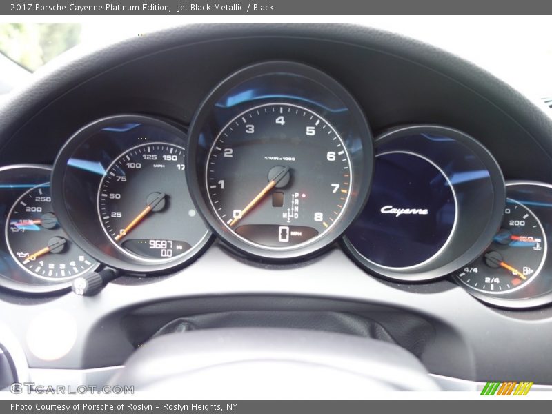 Jet Black Metallic / Black 2017 Porsche Cayenne Platinum Edition