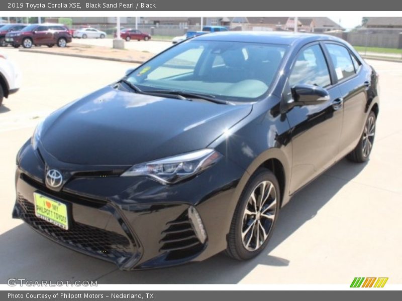 Black Sand Pearl / Black 2019 Toyota Corolla XSE