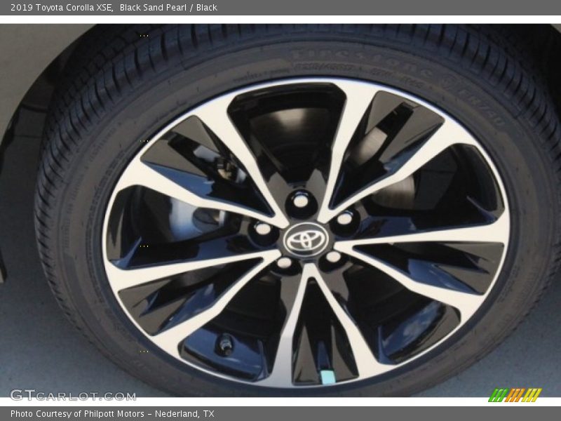 Black Sand Pearl / Black 2019 Toyota Corolla XSE