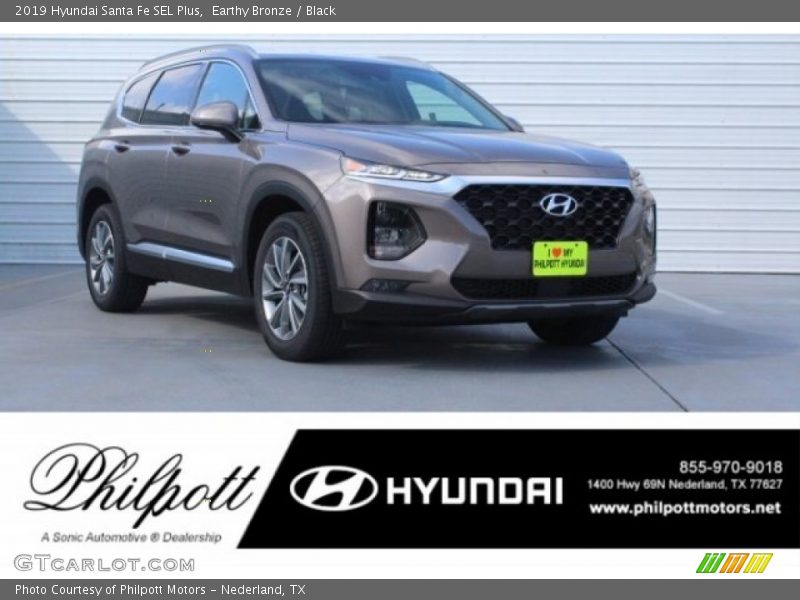 Earthy Bronze / Black 2019 Hyundai Santa Fe SEL Plus