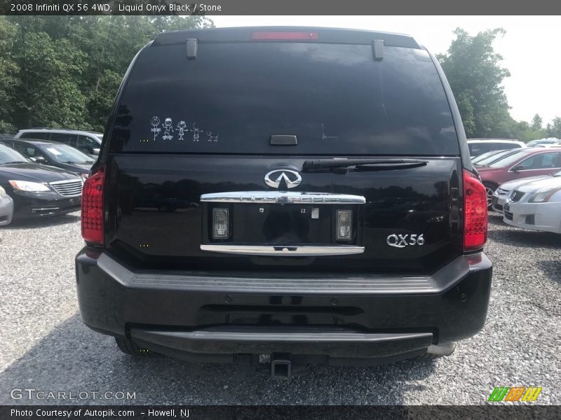 Liquid Onyx Black / Stone 2008 Infiniti QX 56 4WD