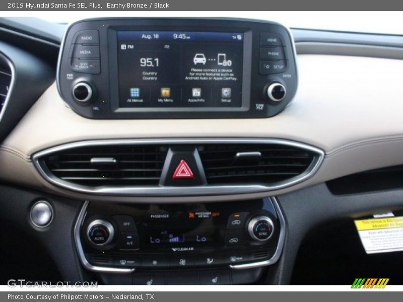 Earthy Bronze / Black 2019 Hyundai Santa Fe SEL Plus