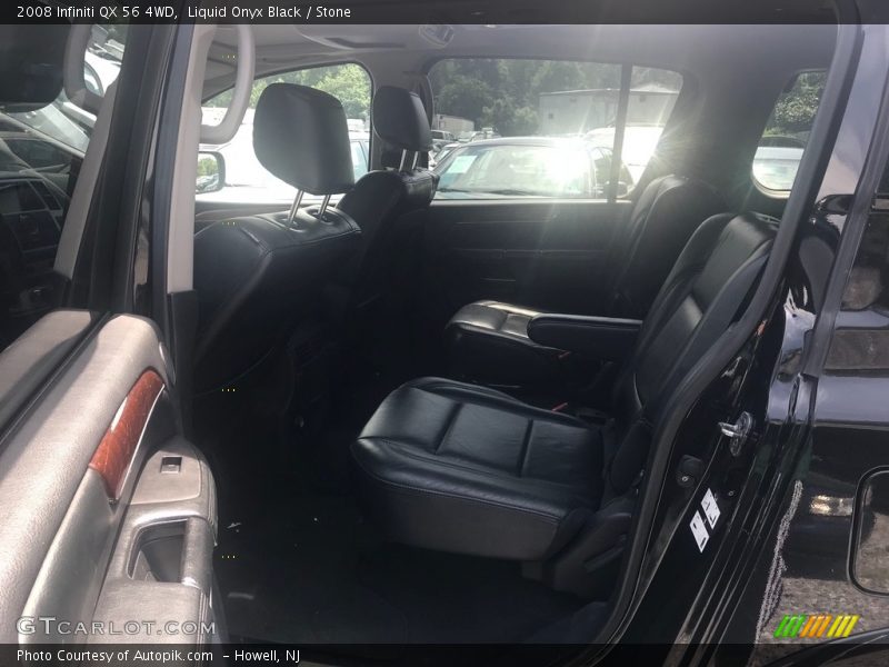 Liquid Onyx Black / Stone 2008 Infiniti QX 56 4WD