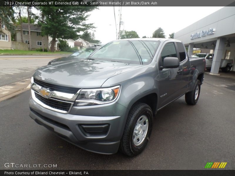 Satin Steel Metallic / Jet Black/Dark Ash 2019 Chevrolet Colorado WT Extended Cab 4x4