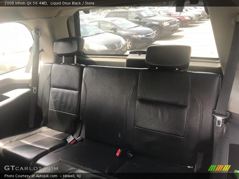 Liquid Onyx Black / Stone 2008 Infiniti QX 56 4WD