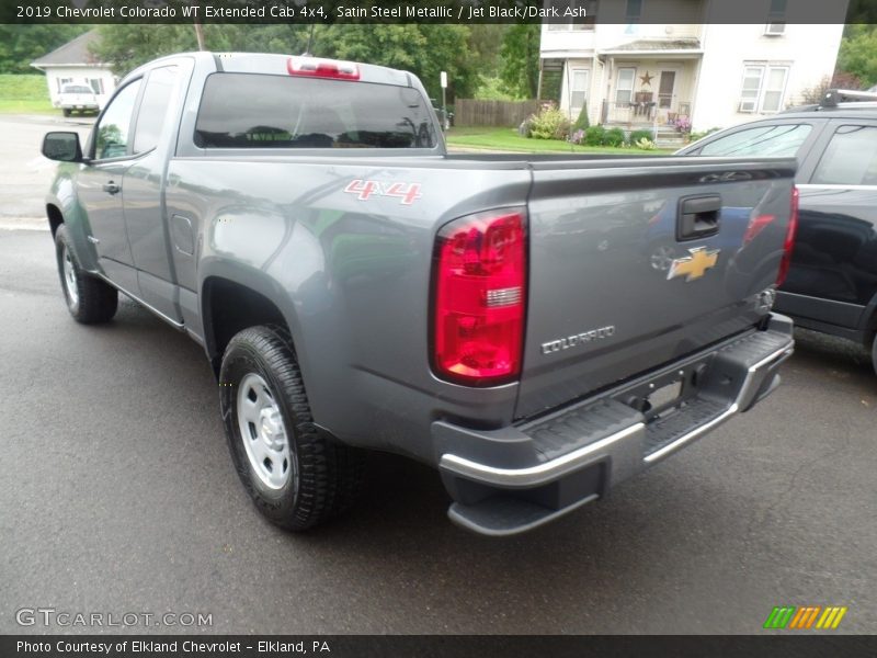 Satin Steel Metallic / Jet Black/Dark Ash 2019 Chevrolet Colorado WT Extended Cab 4x4