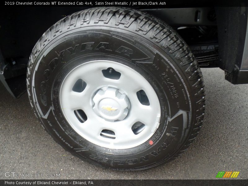 Satin Steel Metallic / Jet Black/Dark Ash 2019 Chevrolet Colorado WT Extended Cab 4x4