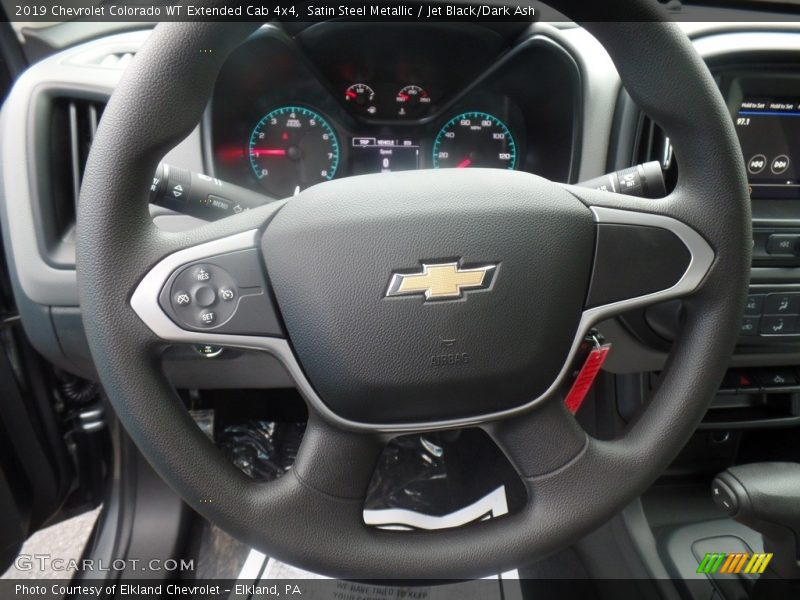 Satin Steel Metallic / Jet Black/Dark Ash 2019 Chevrolet Colorado WT Extended Cab 4x4
