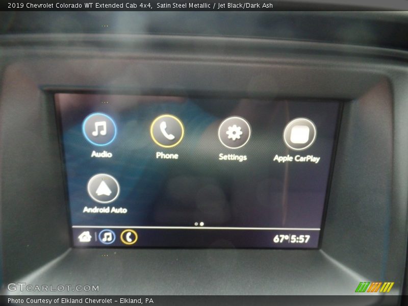 Satin Steel Metallic / Jet Black/Dark Ash 2019 Chevrolet Colorado WT Extended Cab 4x4