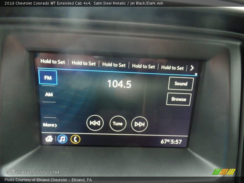 Satin Steel Metallic / Jet Black/Dark Ash 2019 Chevrolet Colorado WT Extended Cab 4x4