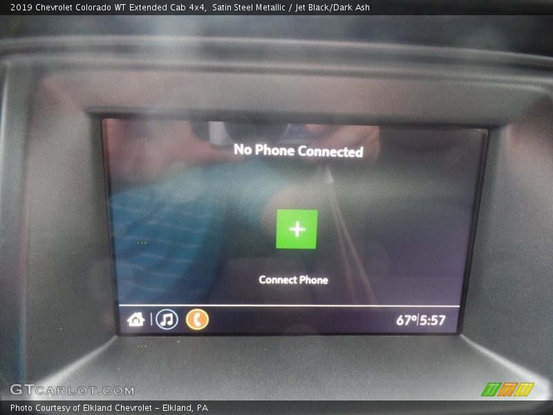 Satin Steel Metallic / Jet Black/Dark Ash 2019 Chevrolet Colorado WT Extended Cab 4x4