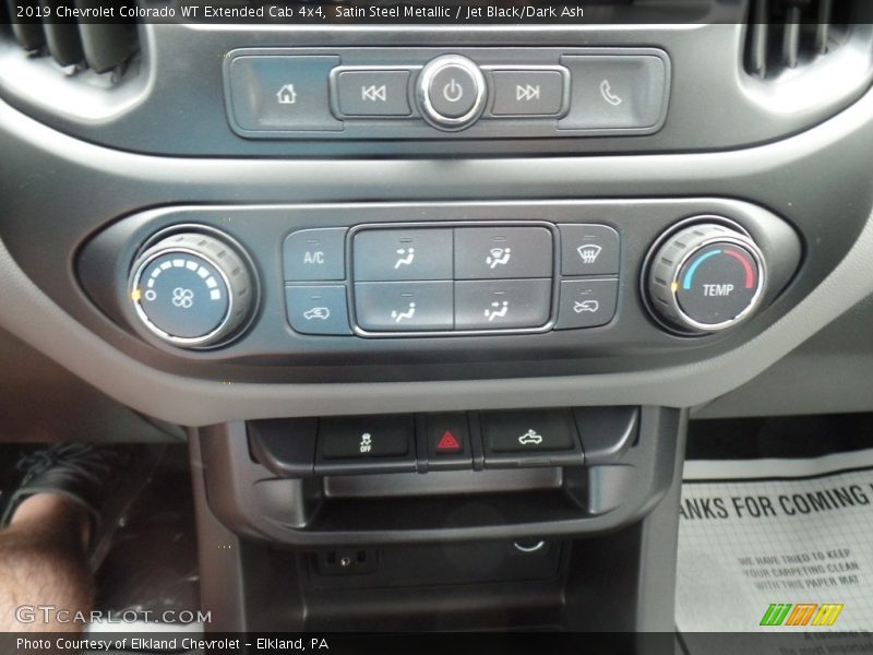 Satin Steel Metallic / Jet Black/Dark Ash 2019 Chevrolet Colorado WT Extended Cab 4x4