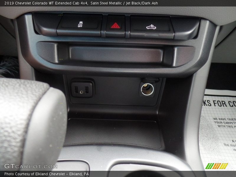 Satin Steel Metallic / Jet Black/Dark Ash 2019 Chevrolet Colorado WT Extended Cab 4x4