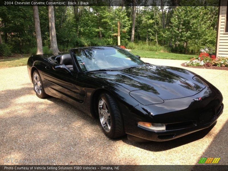 Black / Black 2004 Chevrolet Corvette Convertible