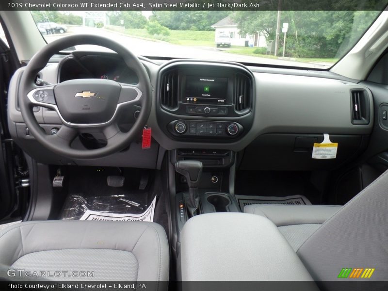 Satin Steel Metallic / Jet Black/Dark Ash 2019 Chevrolet Colorado WT Extended Cab 4x4