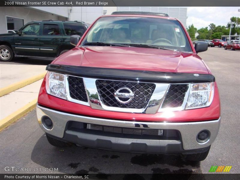Red Brawn / Beige 2008 Nissan Frontier SE Crew Cab 4x4