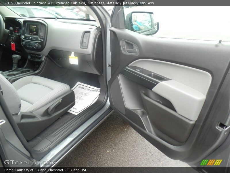 Satin Steel Metallic / Jet Black/Dark Ash 2019 Chevrolet Colorado WT Extended Cab 4x4