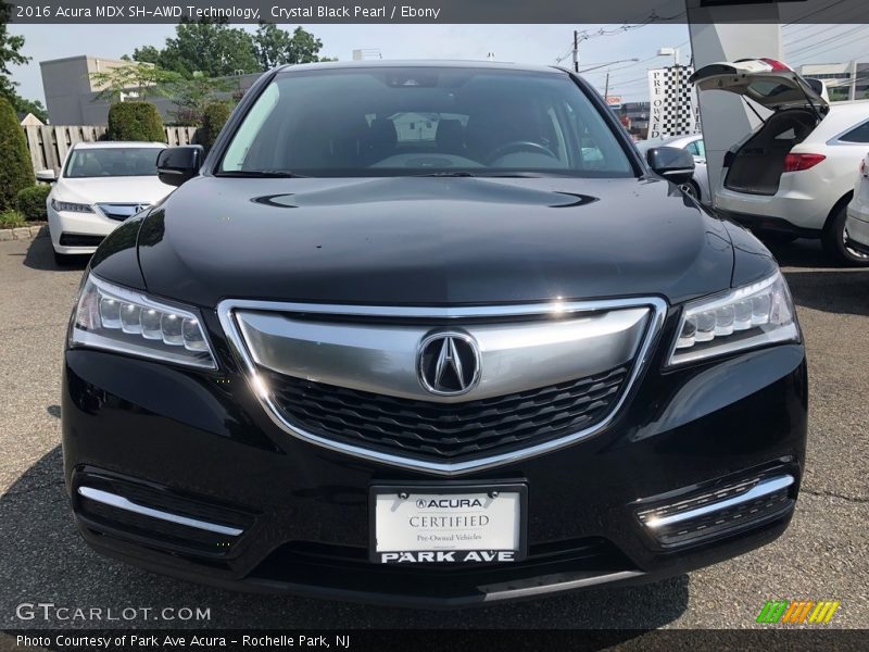 Crystal Black Pearl / Ebony 2016 Acura MDX SH-AWD Technology
