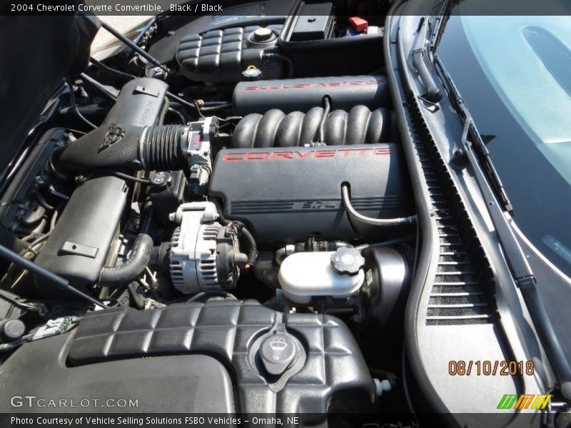 Black / Black 2004 Chevrolet Corvette Convertible