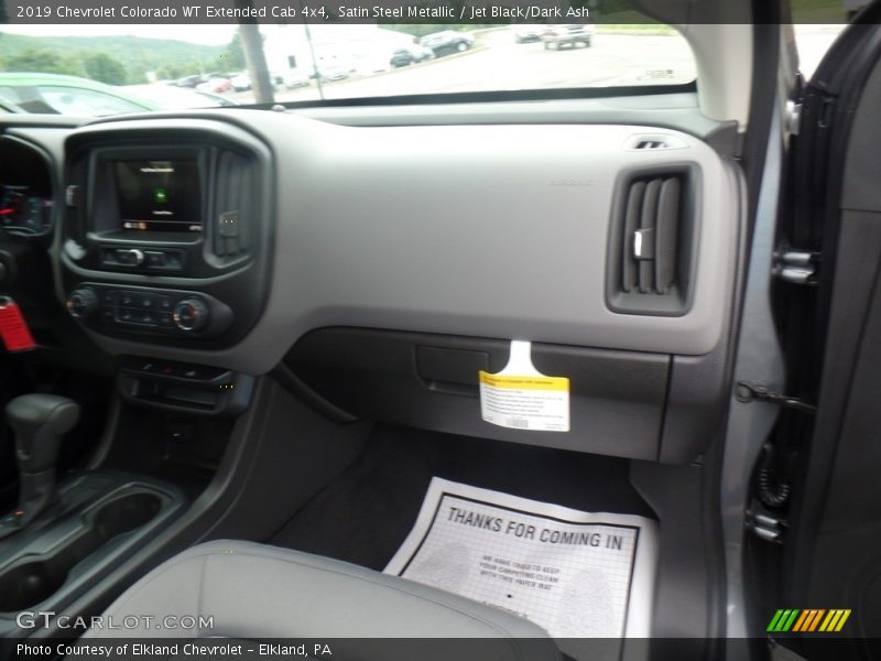Satin Steel Metallic / Jet Black/Dark Ash 2019 Chevrolet Colorado WT Extended Cab 4x4