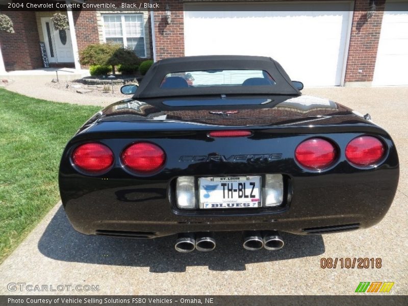 Black / Black 2004 Chevrolet Corvette Convertible