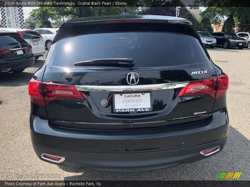 Crystal Black Pearl / Ebony 2016 Acura MDX SH-AWD Technology
