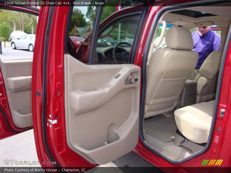 Red Brawn / Beige 2008 Nissan Frontier SE Crew Cab 4x4