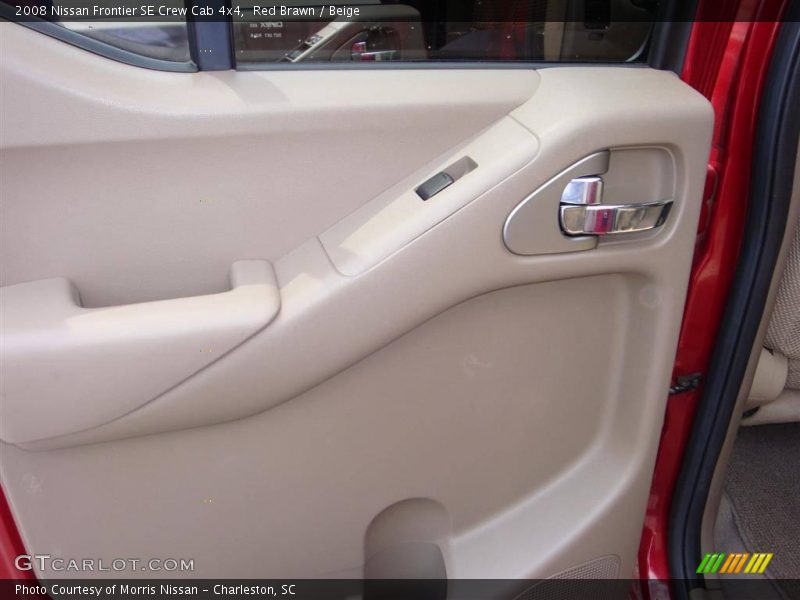 Red Brawn / Beige 2008 Nissan Frontier SE Crew Cab 4x4