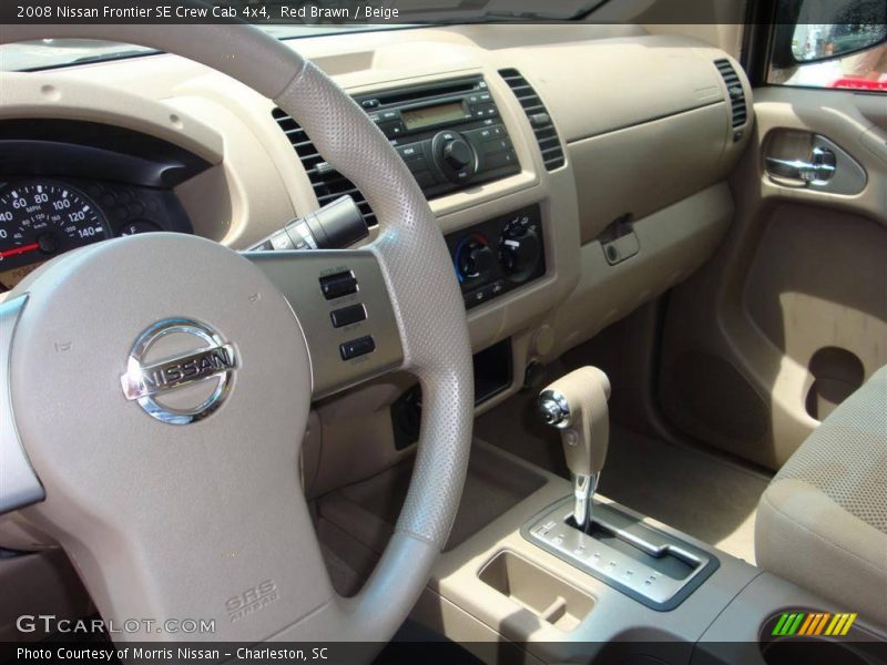 Red Brawn / Beige 2008 Nissan Frontier SE Crew Cab 4x4