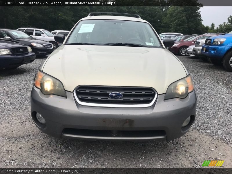 Brilliant Silver Metallic / Taupe 2005 Subaru Outback 2.5i Wagon