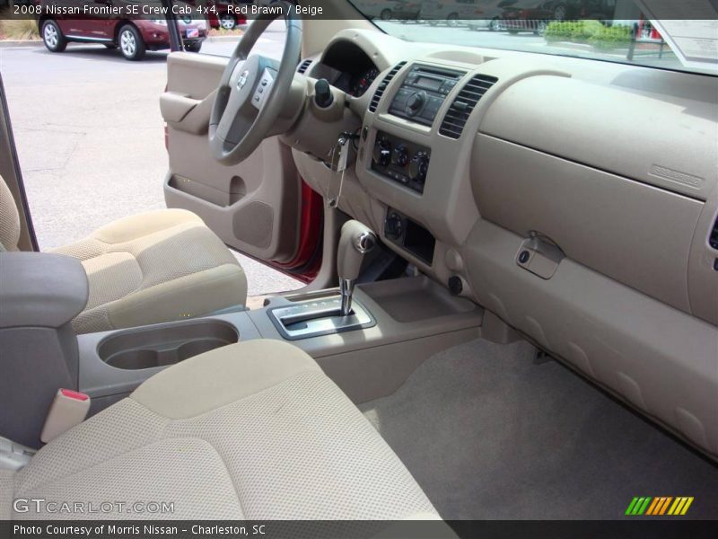 Red Brawn / Beige 2008 Nissan Frontier SE Crew Cab 4x4