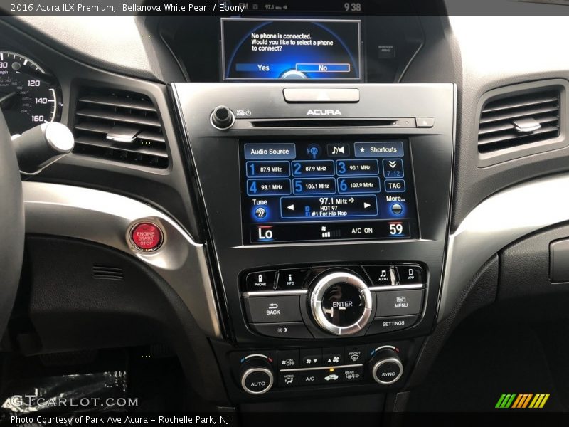 Bellanova White Pearl / Ebony 2016 Acura ILX Premium