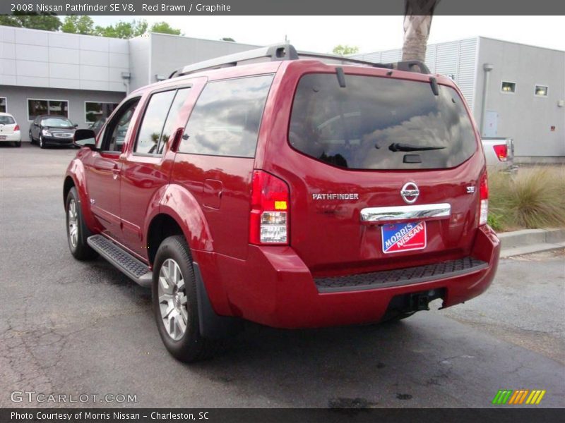 Red Brawn / Graphite 2008 Nissan Pathfinder SE V8