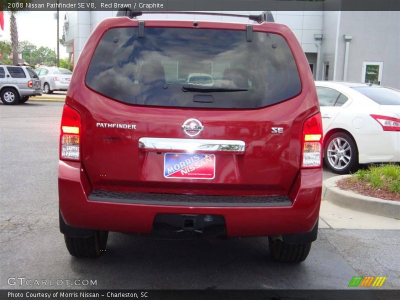 Red Brawn / Graphite 2008 Nissan Pathfinder SE V8
