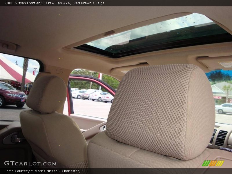 Red Brawn / Beige 2008 Nissan Frontier SE Crew Cab 4x4
