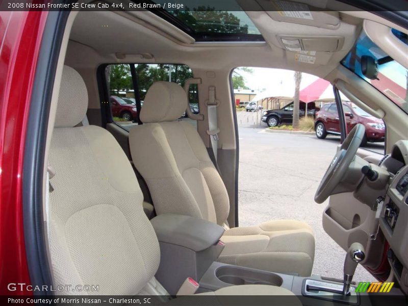 Red Brawn / Beige 2008 Nissan Frontier SE Crew Cab 4x4