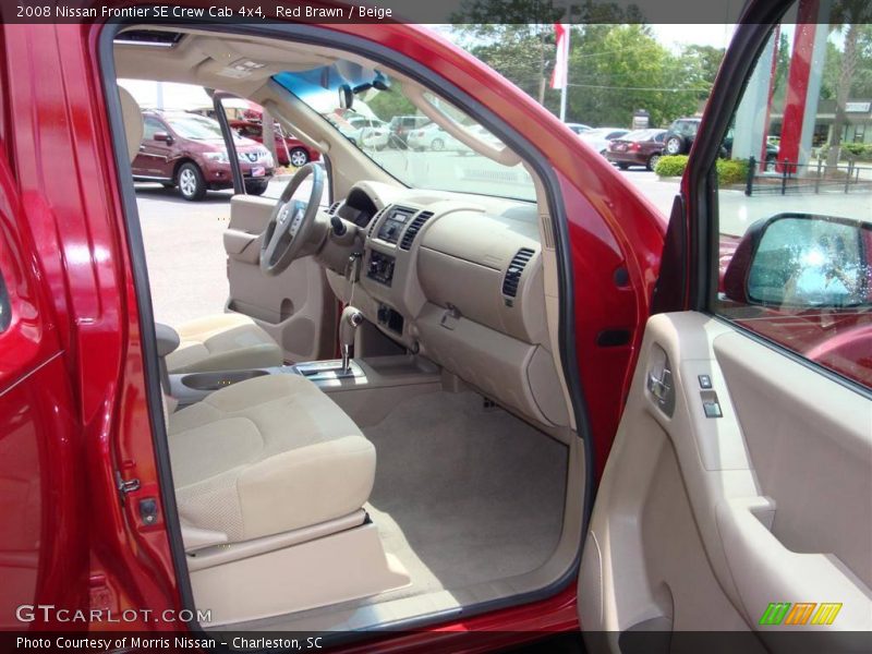 Red Brawn / Beige 2008 Nissan Frontier SE Crew Cab 4x4