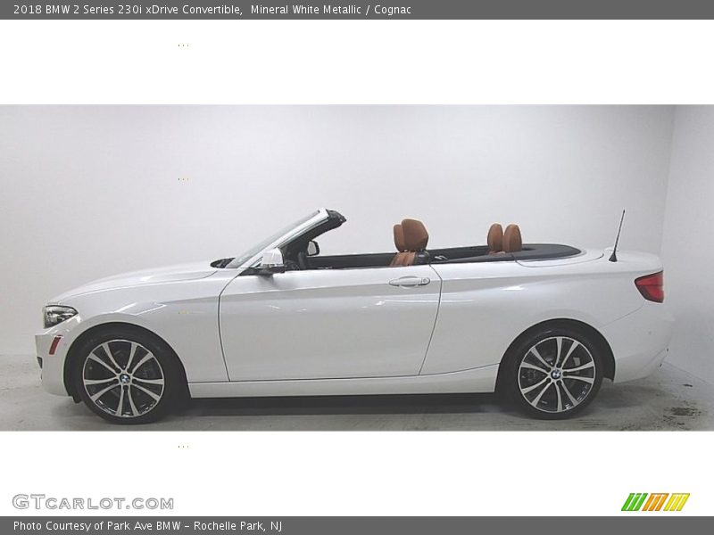 Mineral White Metallic / Cognac 2018 BMW 2 Series 230i xDrive Convertible