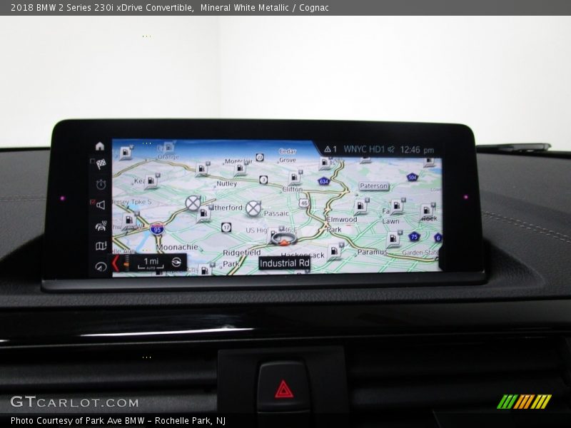 Mineral White Metallic / Cognac 2018 BMW 2 Series 230i xDrive Convertible