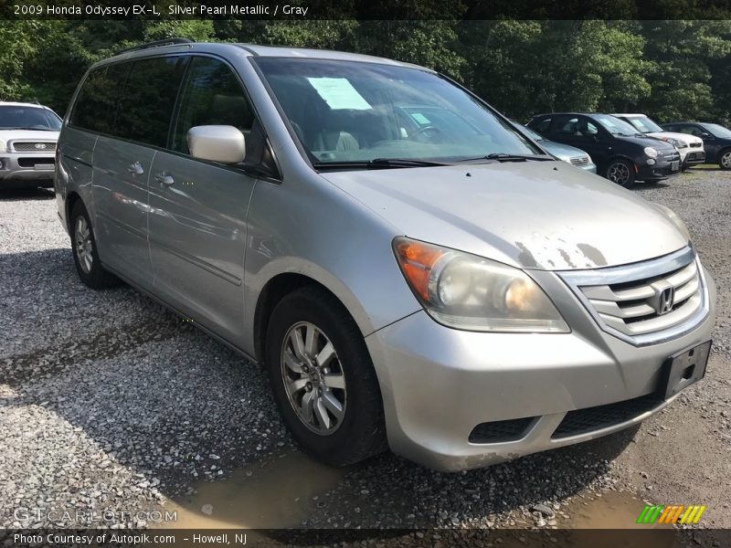 Silver Pearl Metallic / Gray 2009 Honda Odyssey EX-L
